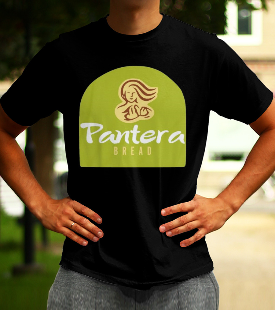 Pantera Bread Parody Logo Icon Green Background T-Shirt