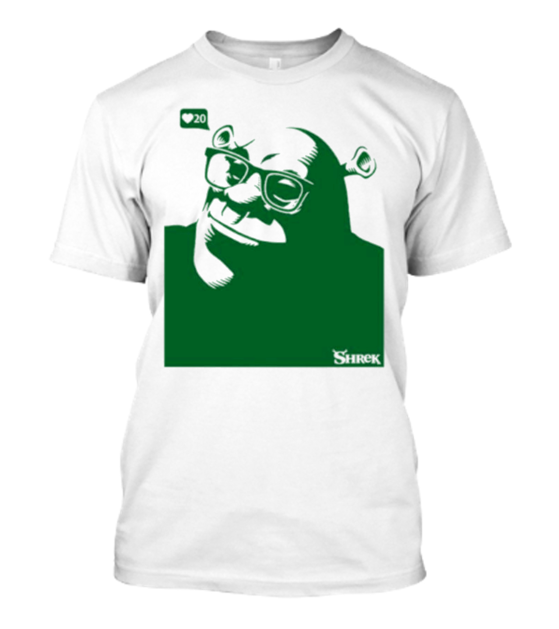 Shrek Bioworld Handsome Shrek 20 Likes Glasses T-Shirt