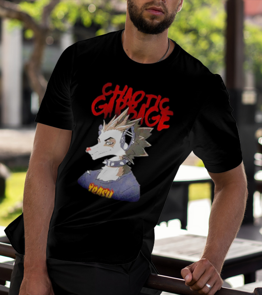 Chaotic Garbage Trash Punk Possum T-Shirt