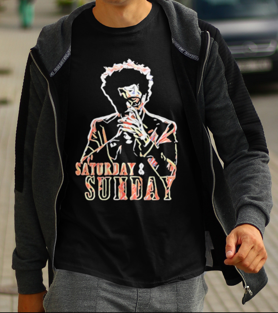 Saturday And Sunday Abstract T-Shirt