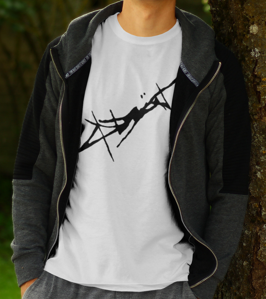 Absent Store Absent Logo Abstract Black Scribble T-Shirt