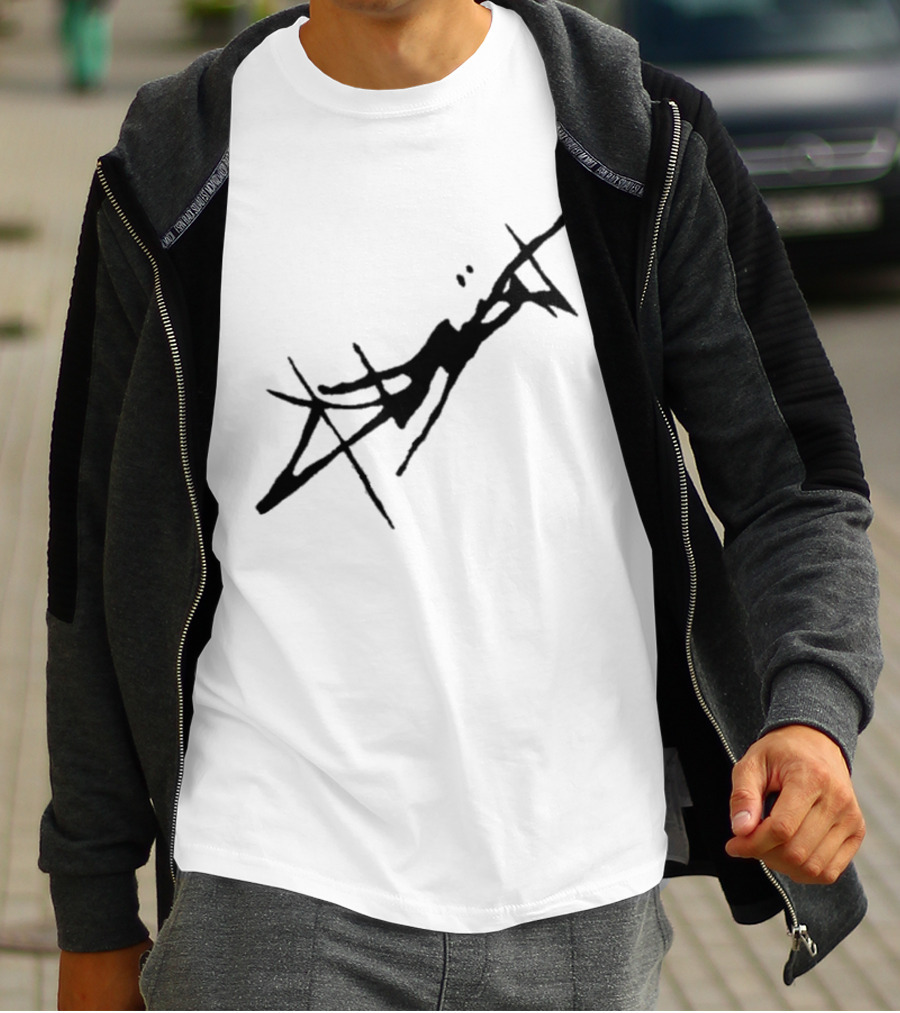 Absent Store Absent Logo Abstract Black Scribble T-Shirt