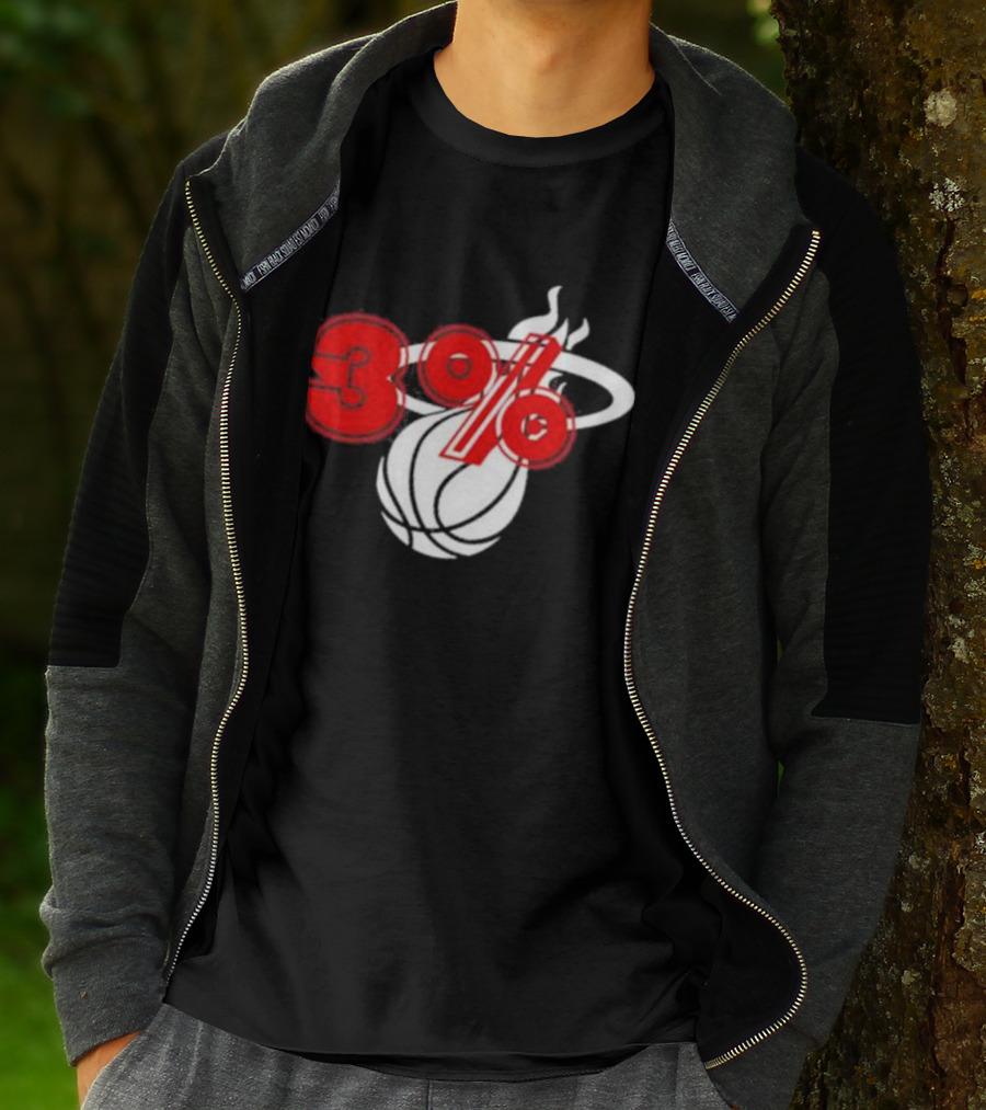 Brendan Tobin 3% Miami Heat Basketball T-Shirt