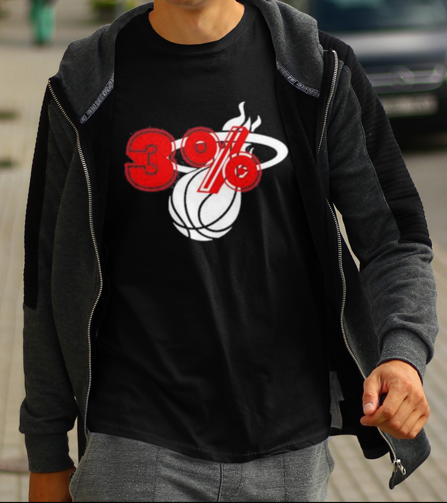 Brendan Tobin 3% Miami Heat Basketball T-Shirt
