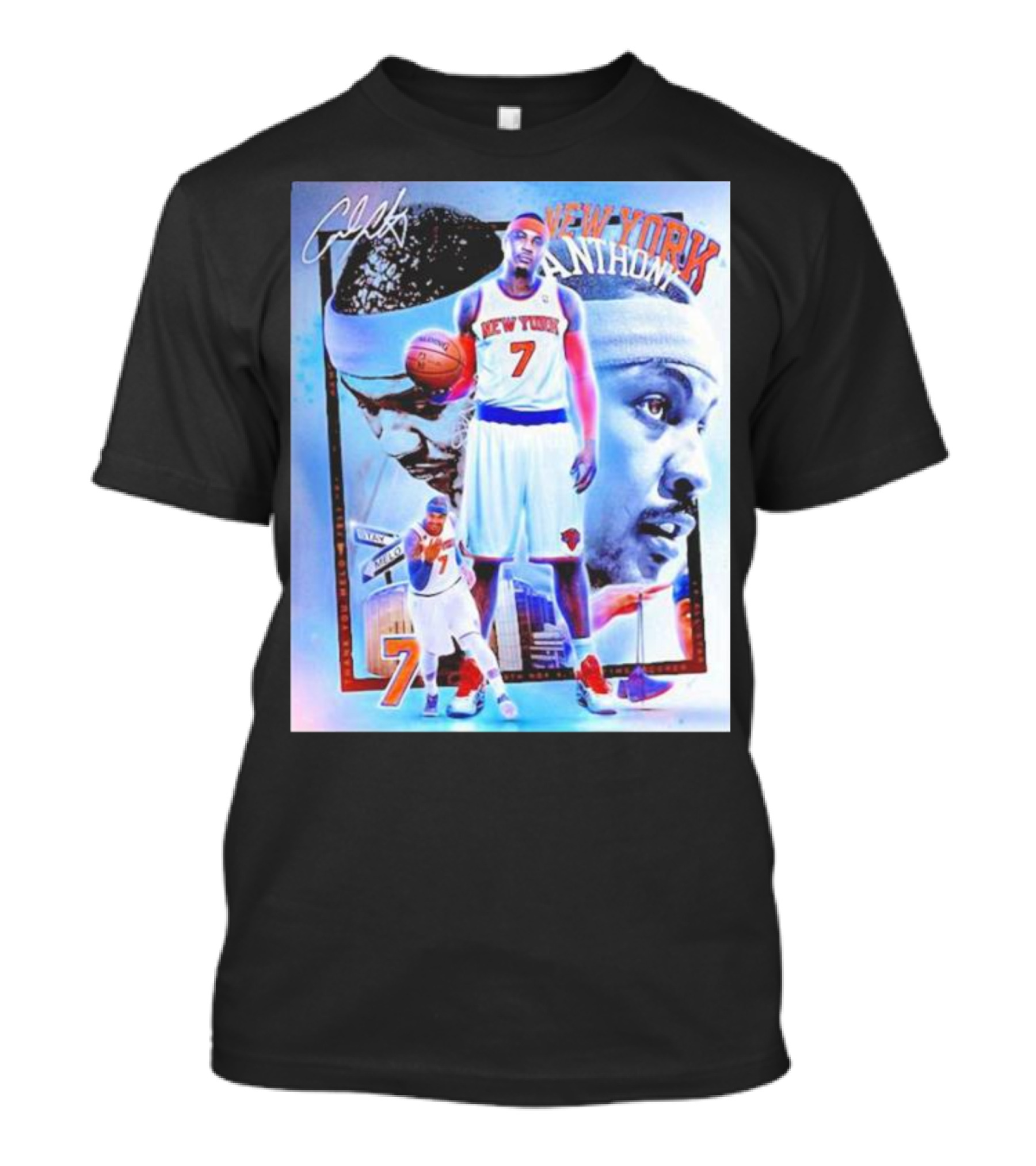 New York 7 Anthony Knicks Basketball T-Shirt