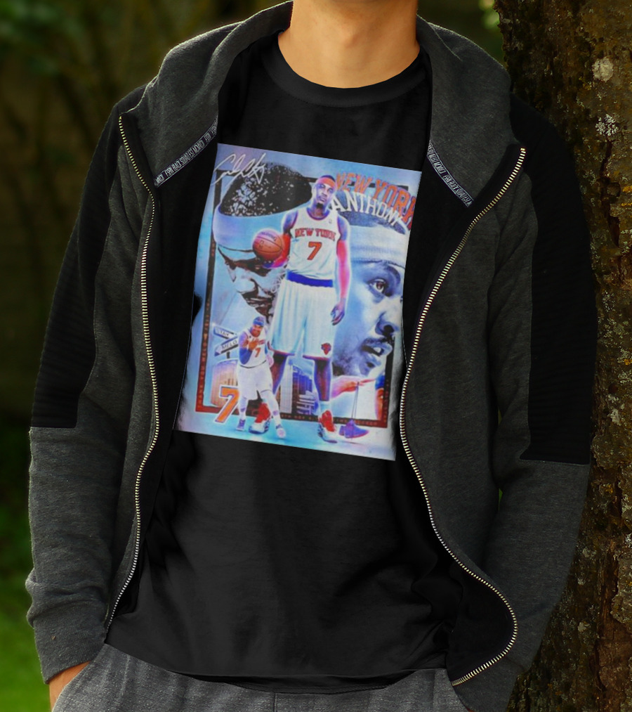 New York 7 Anthony Knicks Basketball T-Shirt