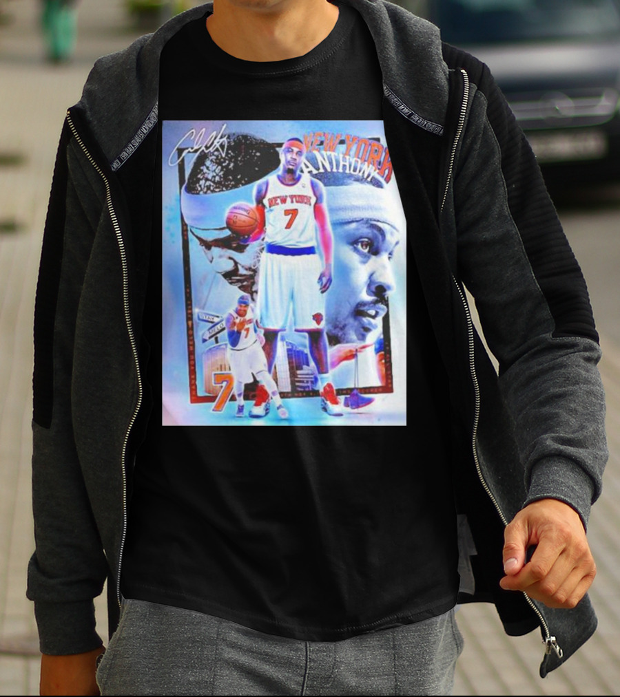 New York 7 Anthony Knicks Basketball T-Shirt