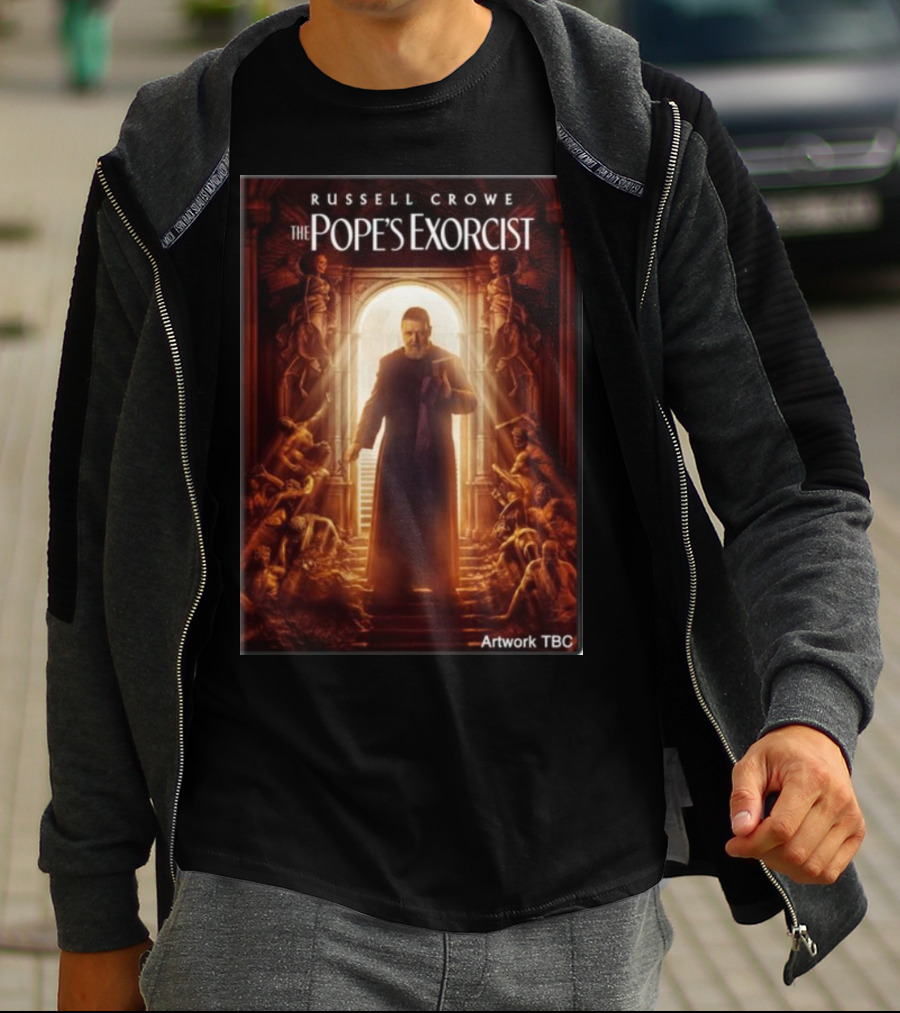 Russell Crowe The Pope's Exorcist Artwork TBC T-Shirt