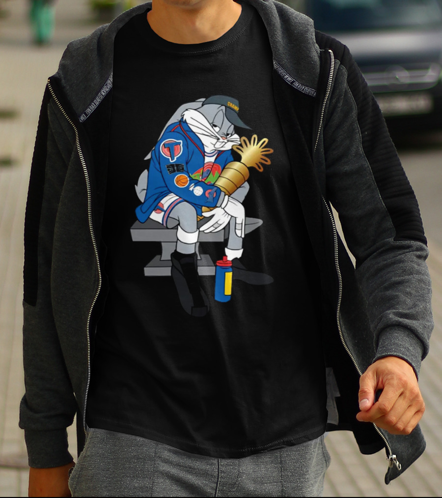 House Of Highlights Shop Bugs World Champ NBA Cartoon Boombox Trophy T-Shirt