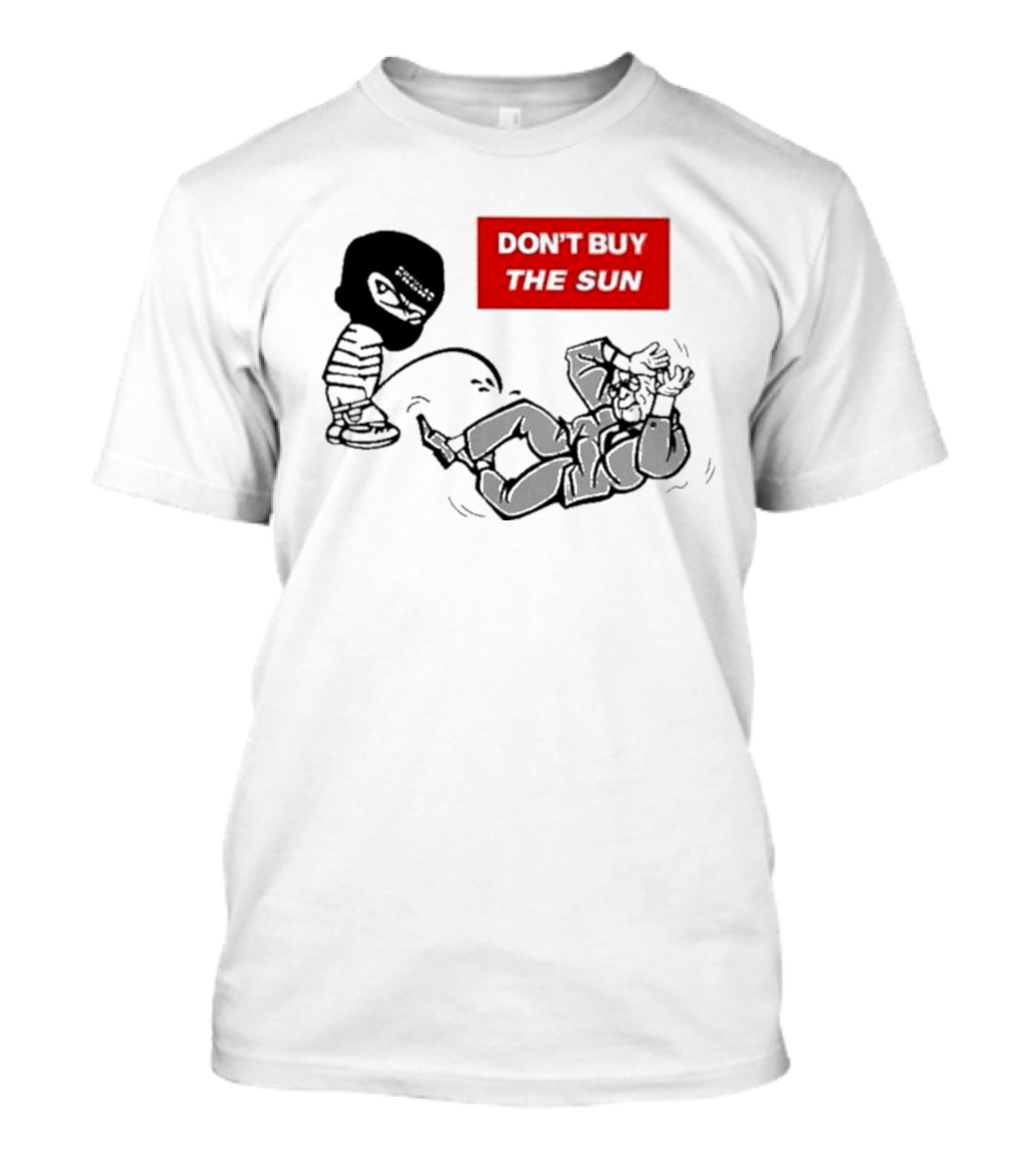 Jake Hanrahan Don’t Buy The Sun Cartoon Characters In Action T-Shirt