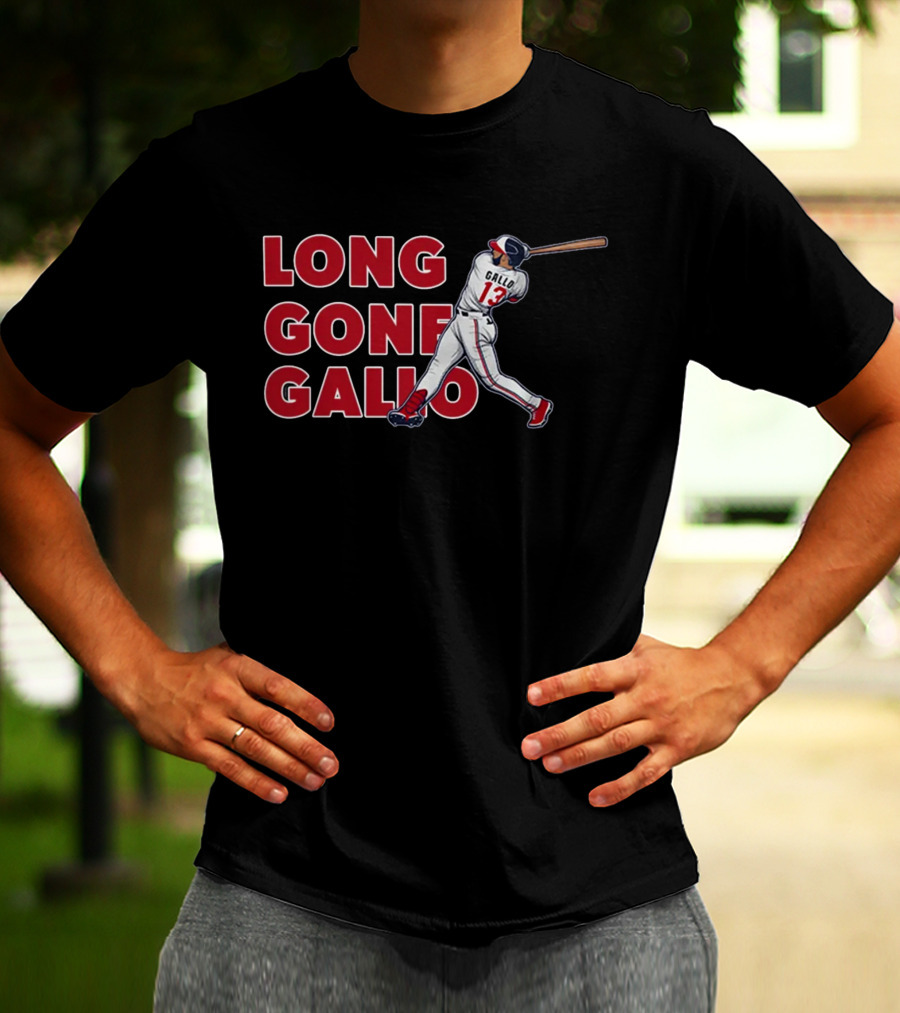 Long Gone Gallo Minnesota Baseball Player Number 13 T-Shirt