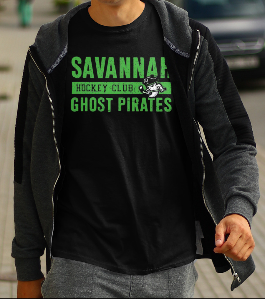 Savannah Ghost Pirates Hockey Club Ghostly Pirate T-Shirt