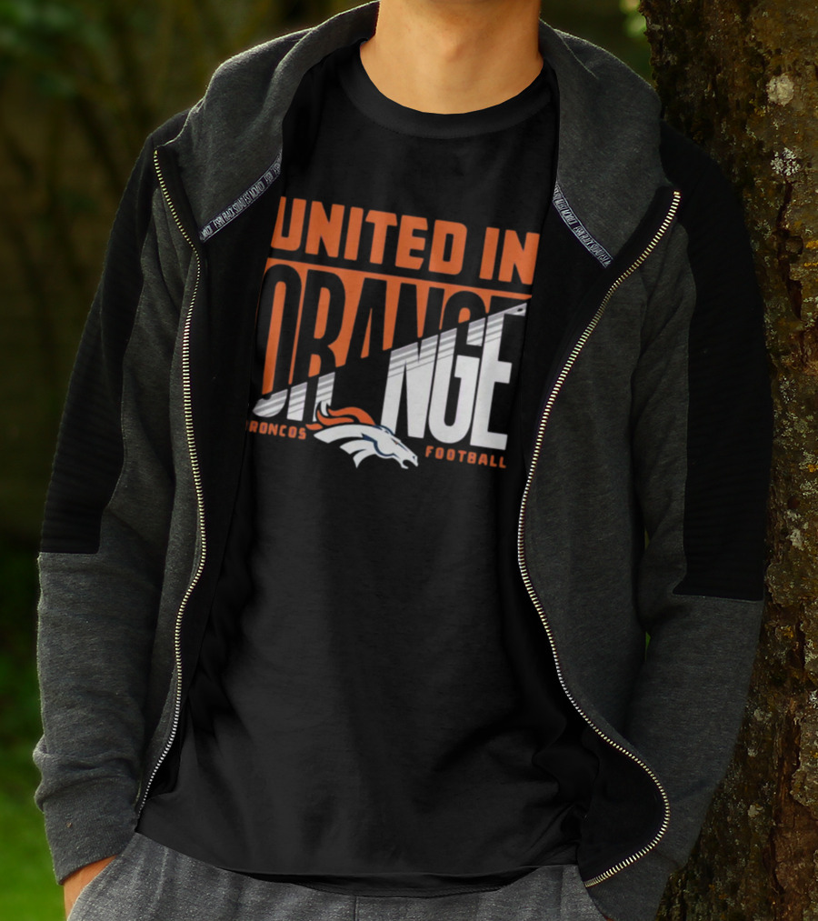 Denver Broncos United In Orange Football Hometown Collection Sweep T-Shirt