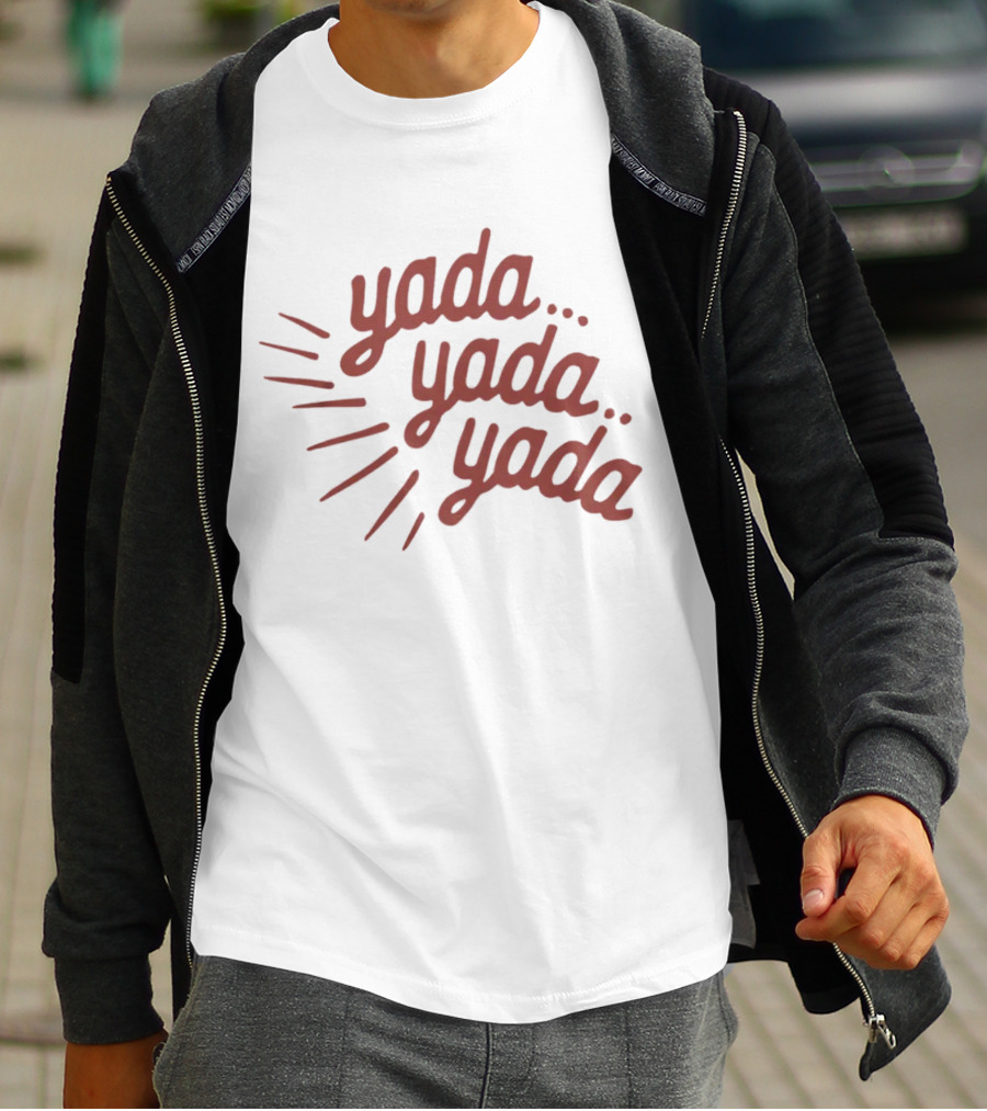 Homage Shop Yada Yada Yada Phrase Text T-Shirt