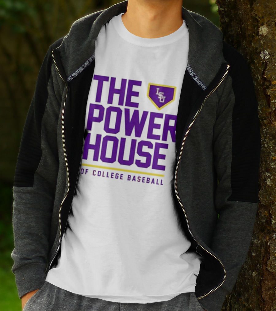 The Power House LSU Tigers Of College Baseball T-Shirt