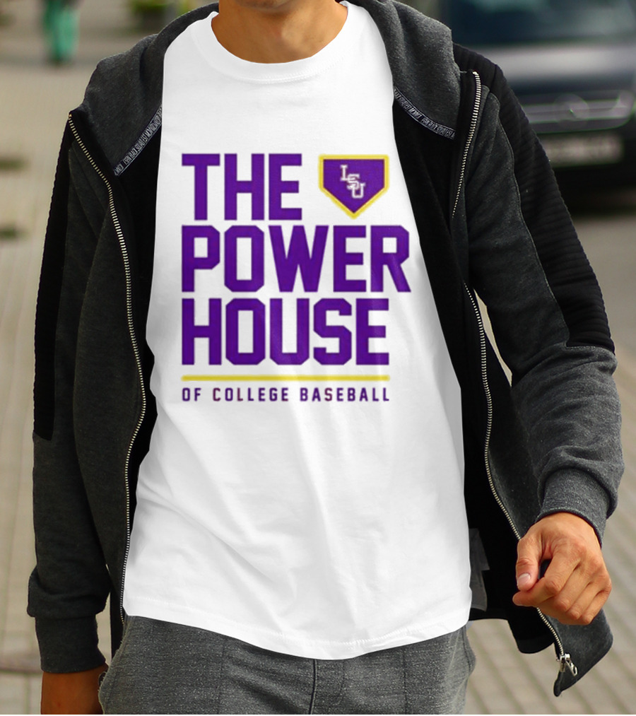 The Power House LSU Tigers Of College Baseball T-Shirt