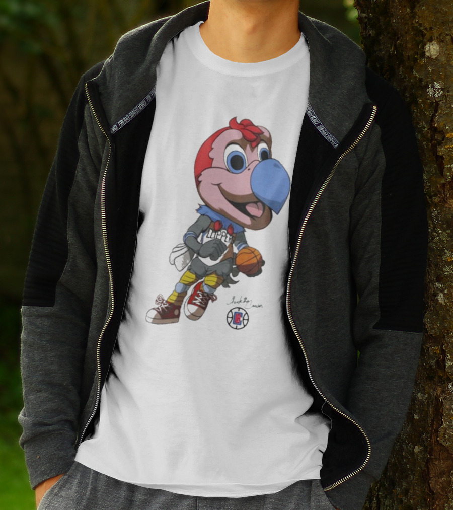 LA Los Angeles Clippers Chuck The Condor Basketball Mascot T-Shirt