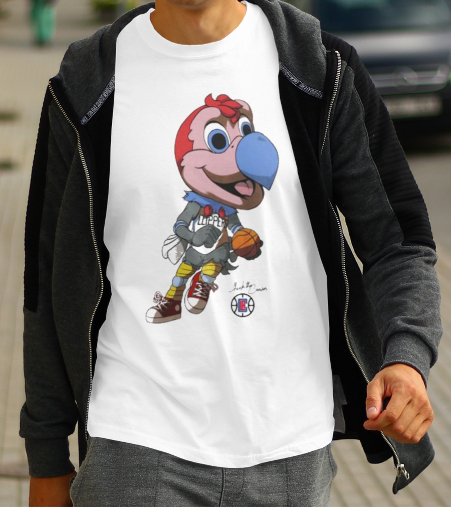 LA Los Angeles Clippers Chuck The Condor Basketball Mascot T-Shirt