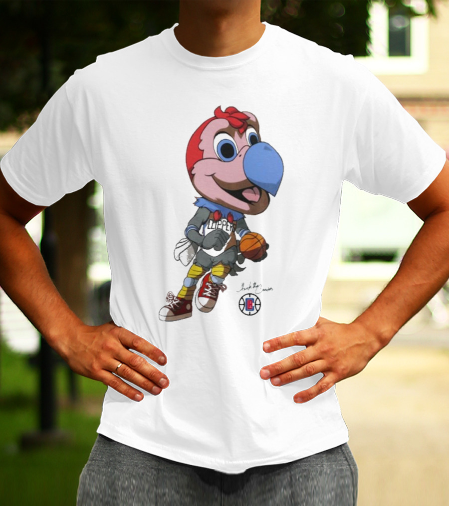 LA Los Angeles Clippers Chuck The Condor Basketball Mascot T-Shirt
