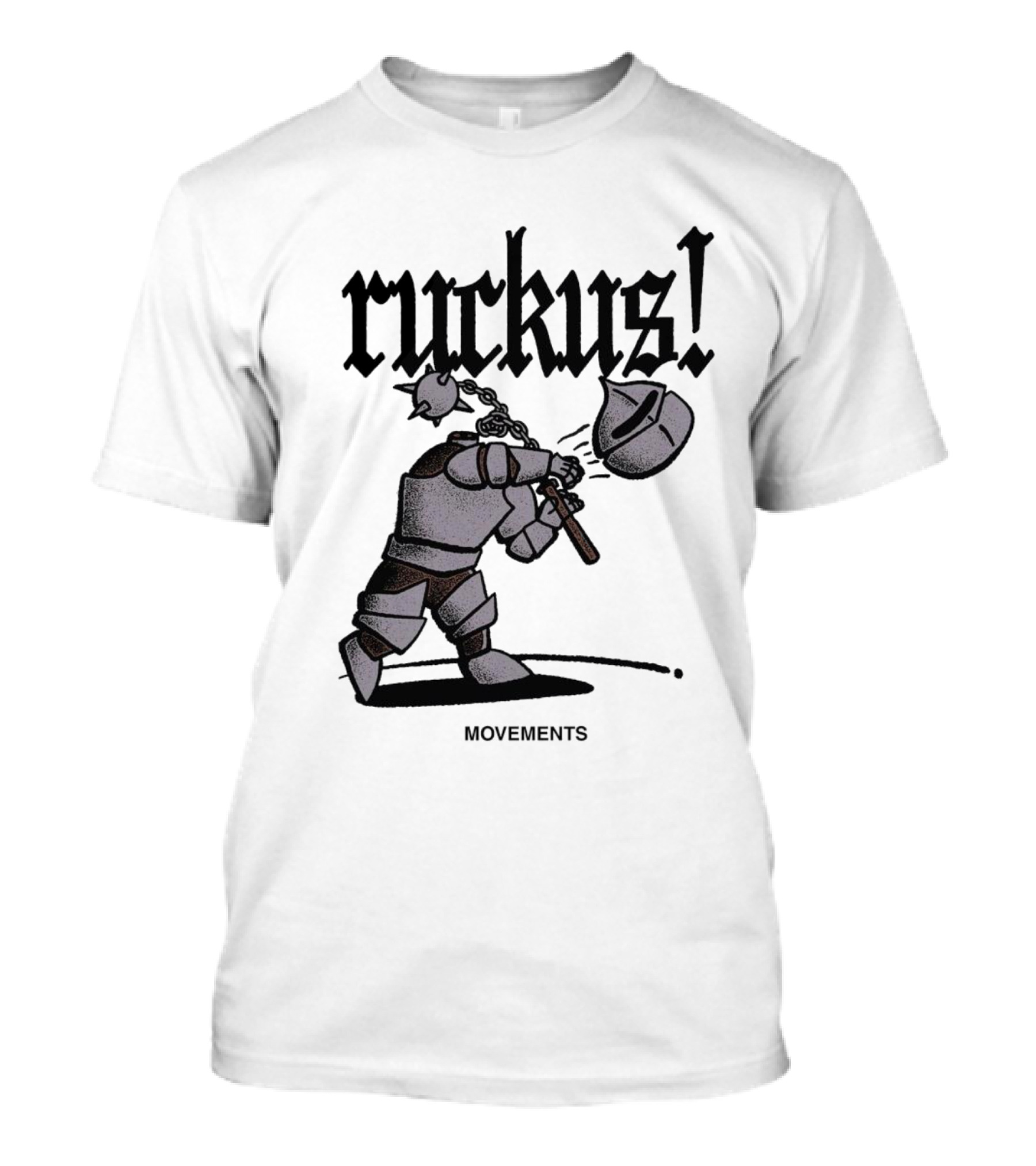 Ruckus Movements Knight Medieval Warrior Axe Action T-Shirt
