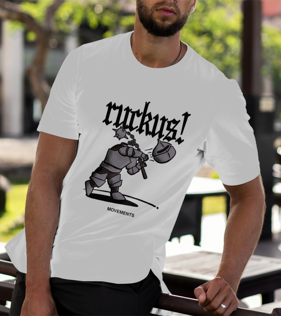 Ruckus Movements Knight Medieval Warrior Axe Action T-Shirt