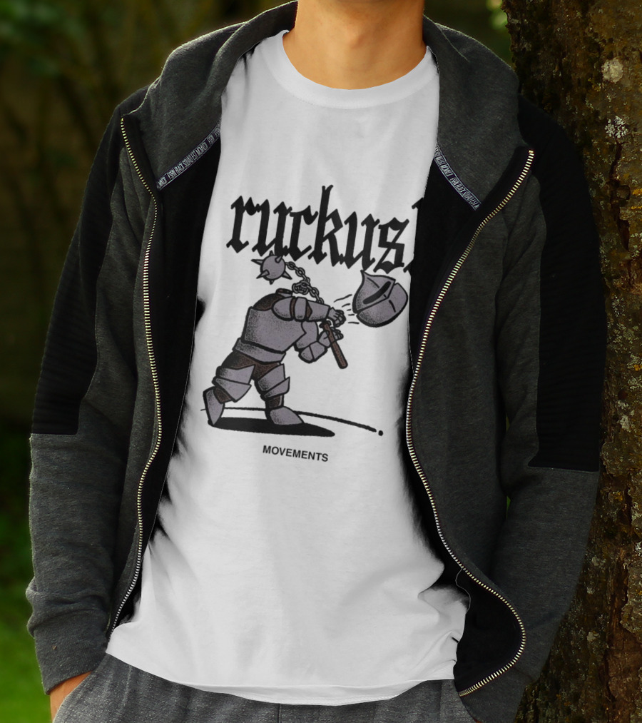 Ruckus Movements Knight Medieval Warrior Axe Action T-Shirt