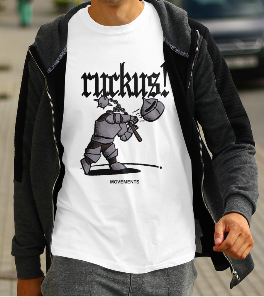 Ruckus Movements Knight Medieval Warrior Axe Action T-Shirt