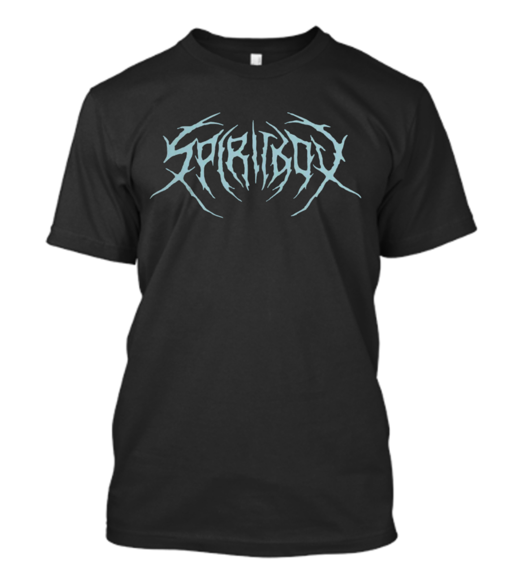 Spiritbox Grey Distressed Death Metal Logo Merch T-Shirt