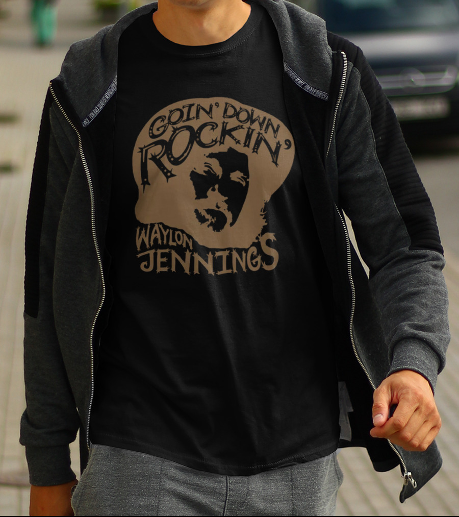 Goin' Down Rockin' Waylon Jennings Men's Collection T-Shirt