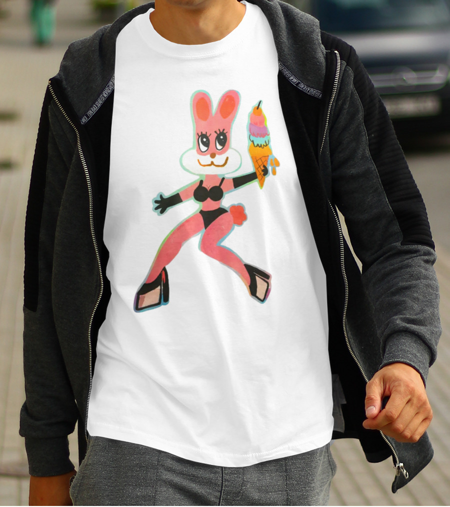 Karol G Merch Mañana Será Bonito Bunny In Bikini With Ice Cream Cone T-Shirt