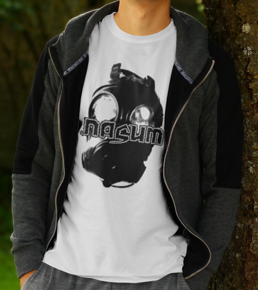 Nasum Gasmask Logo Dark Aesthetic T-Shirt
