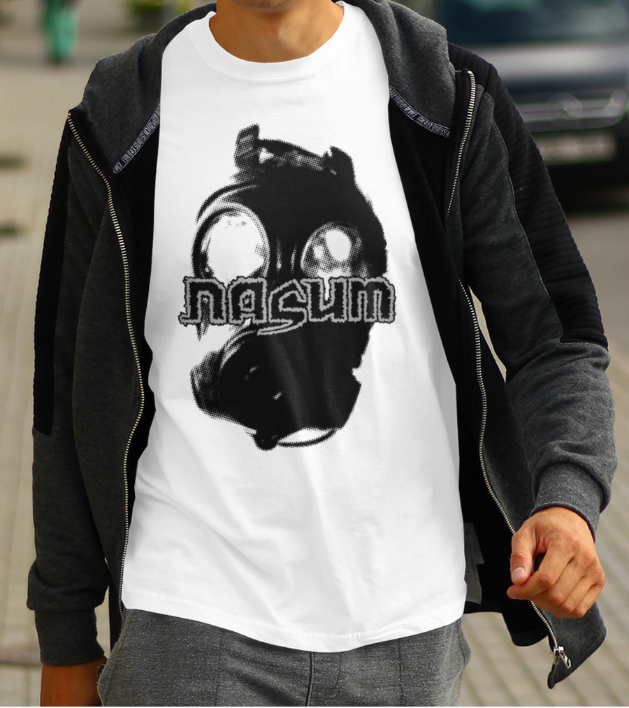 Nasum Gasmask Logo Dark Aesthetic T-Shirt