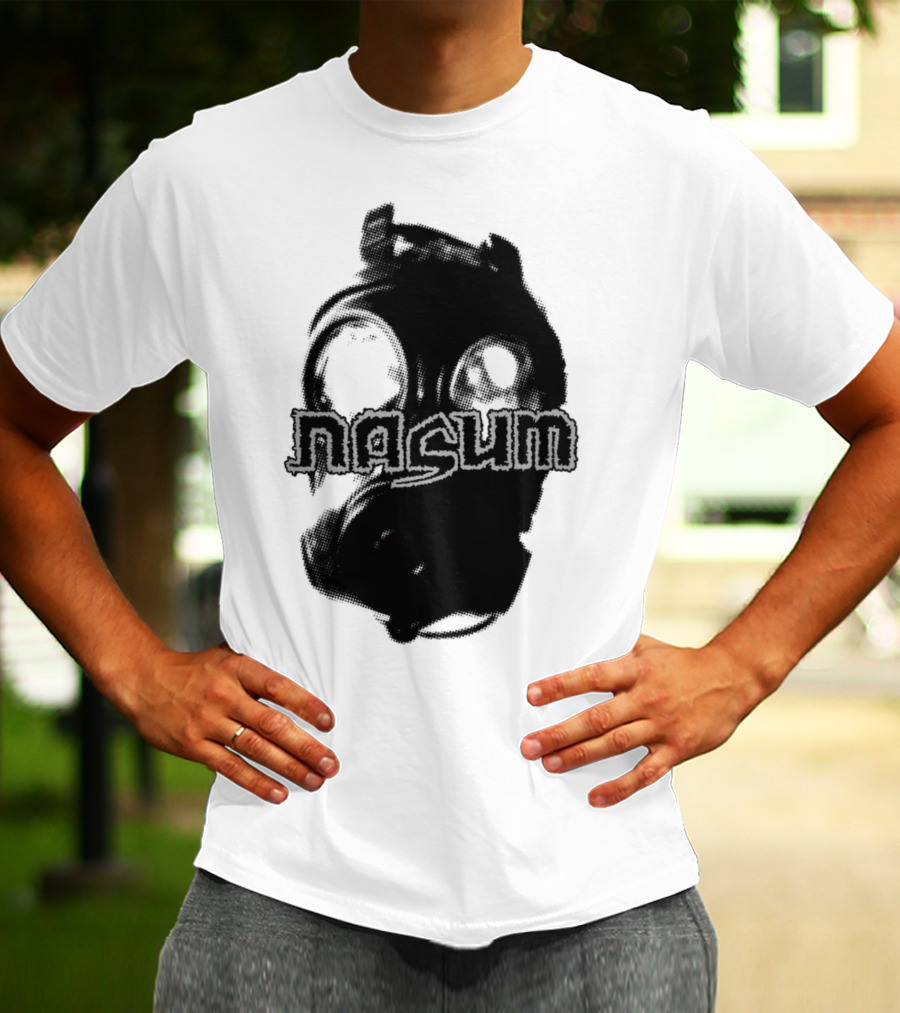 Nasum Gasmask Logo Dark Aesthetic T-Shirt