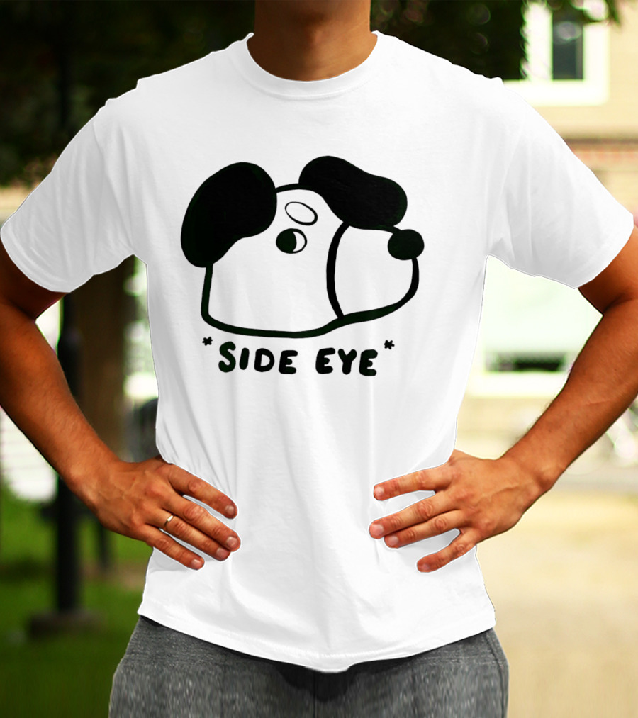 Chocolett Dog With Side Eye Expression T-Shirt