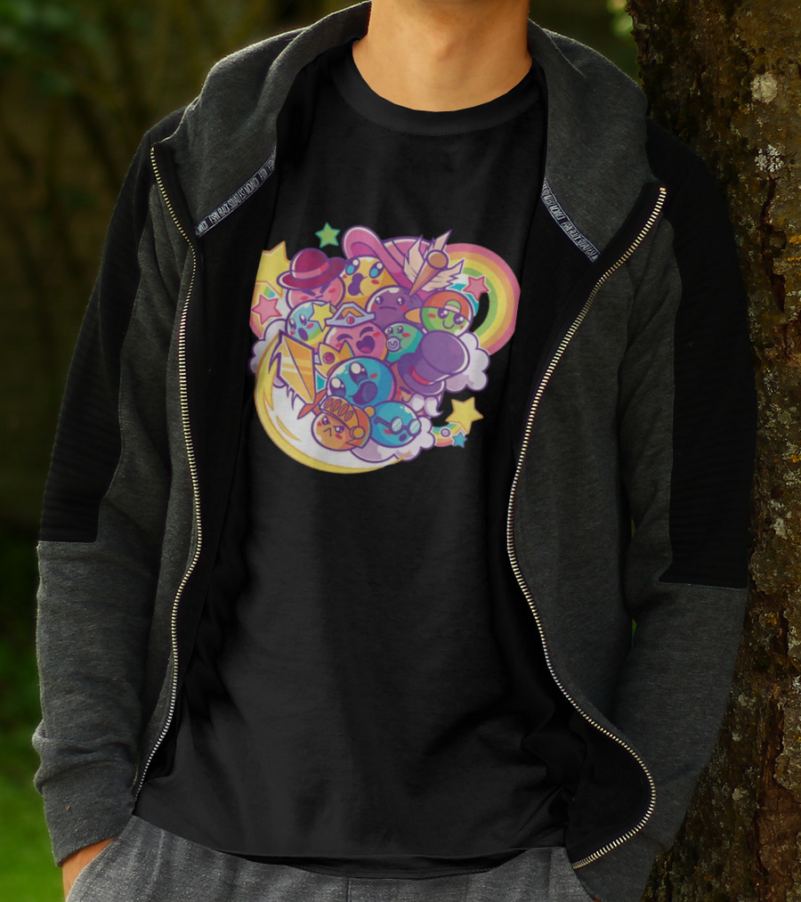 Terraria Merch Town Slime Rainbow Star Hat Collection T-Shirt