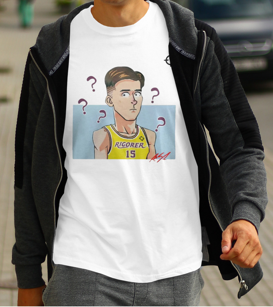 Austin Reaves Rigorer 15 Anime Style Player With Confused Expression T-Shirt