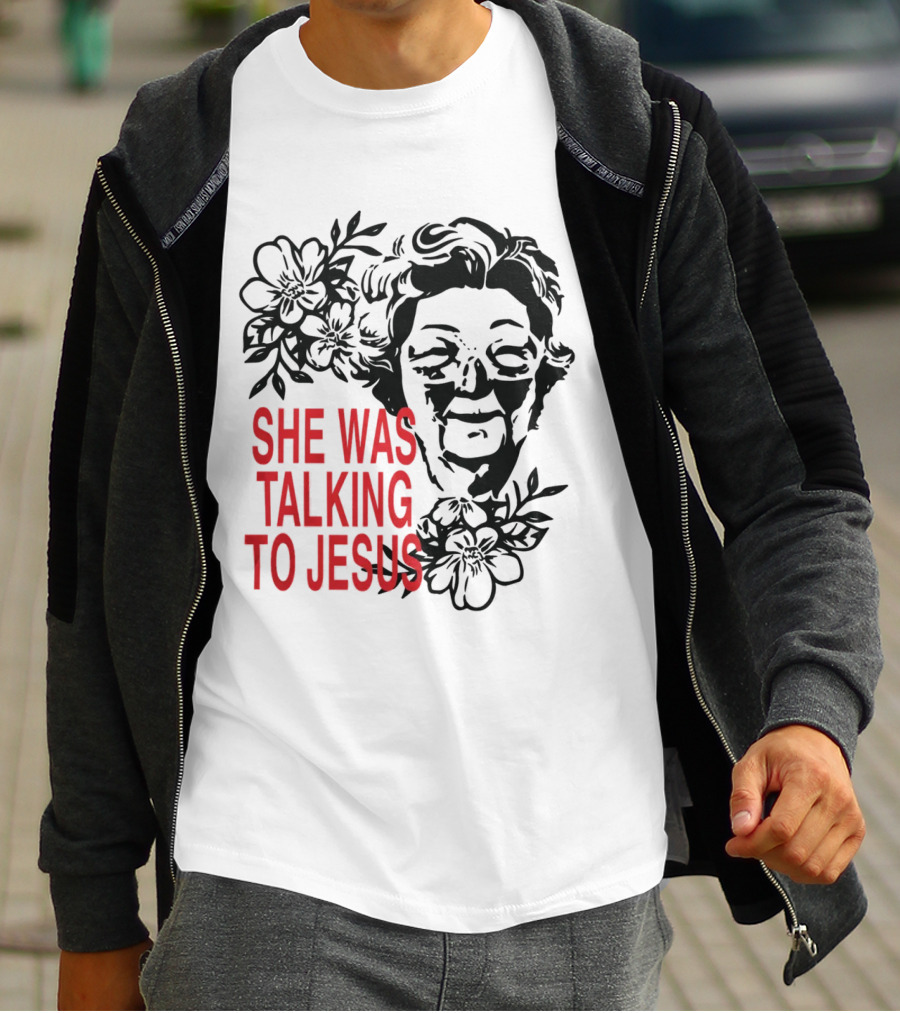 She Was Talking To Jesus Brandon Lake Merch T-Shirt