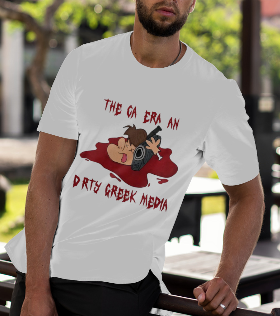 Dirty Creek Media The Cameraman Cartoon Blood Pool T-Shirt