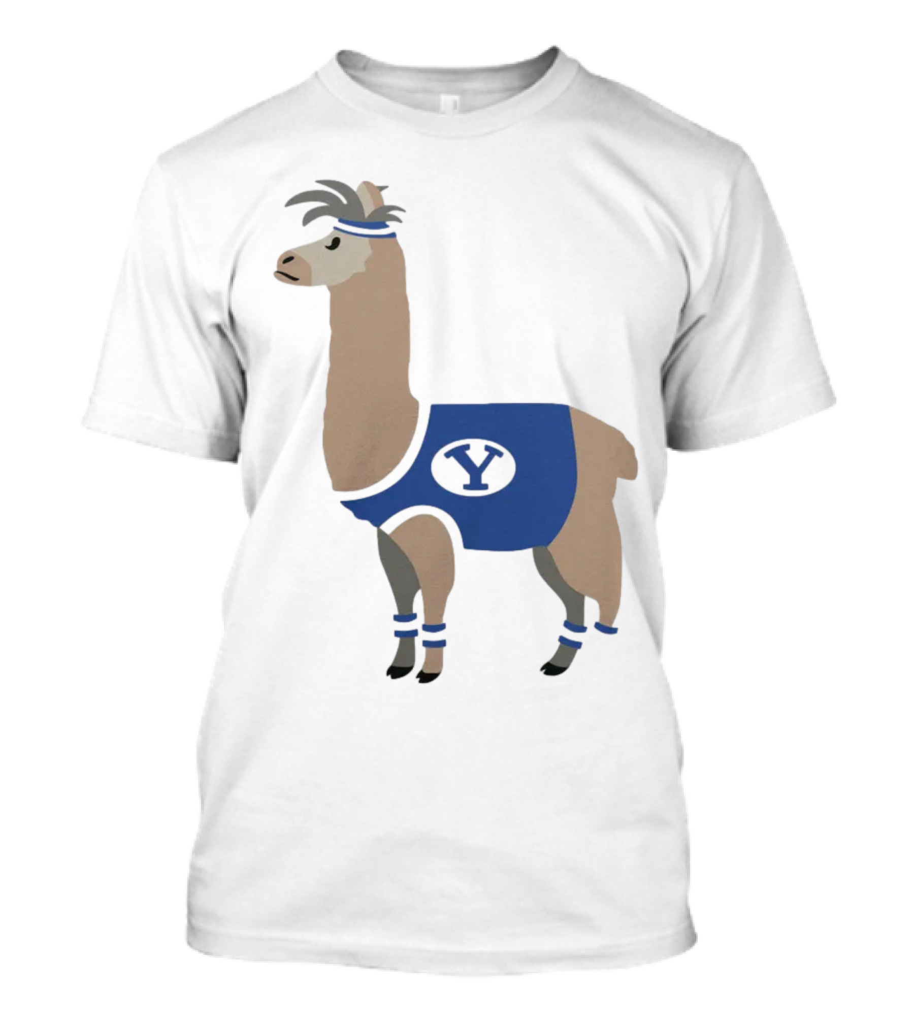 Oval Y Llama BYU Brigham Supply Company Sports T-Shirt
