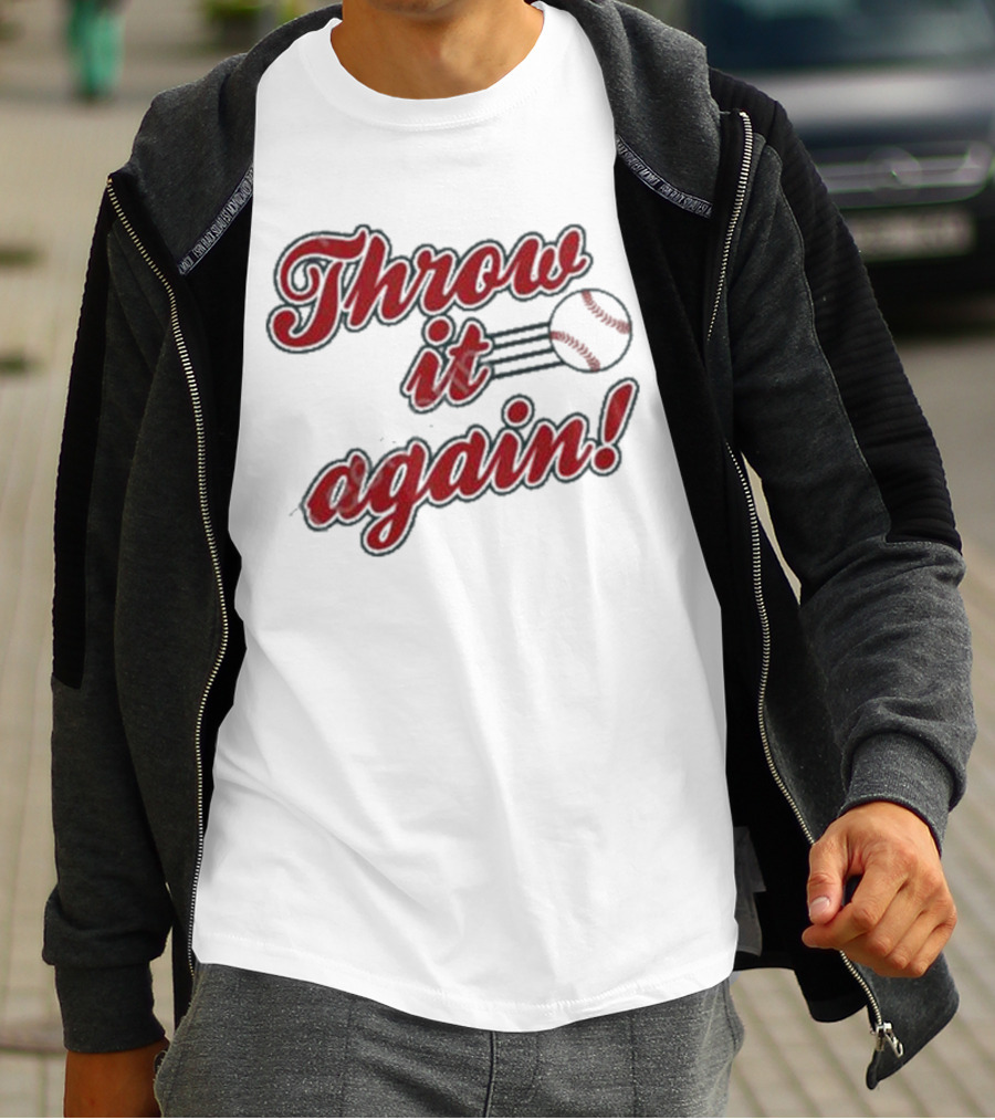 Sandra Golden Throw It Again Baseball T-Shirt