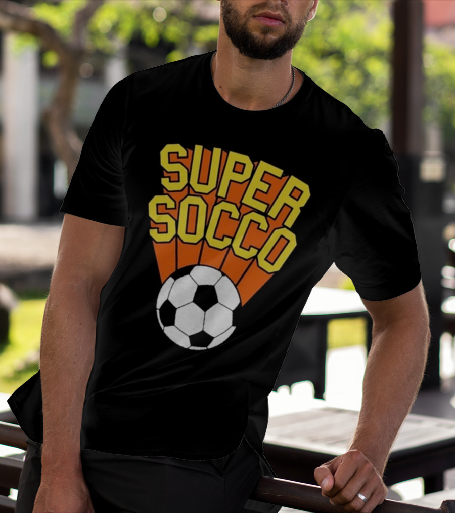 Super Socco Soccer Ball Burst T-Shirt