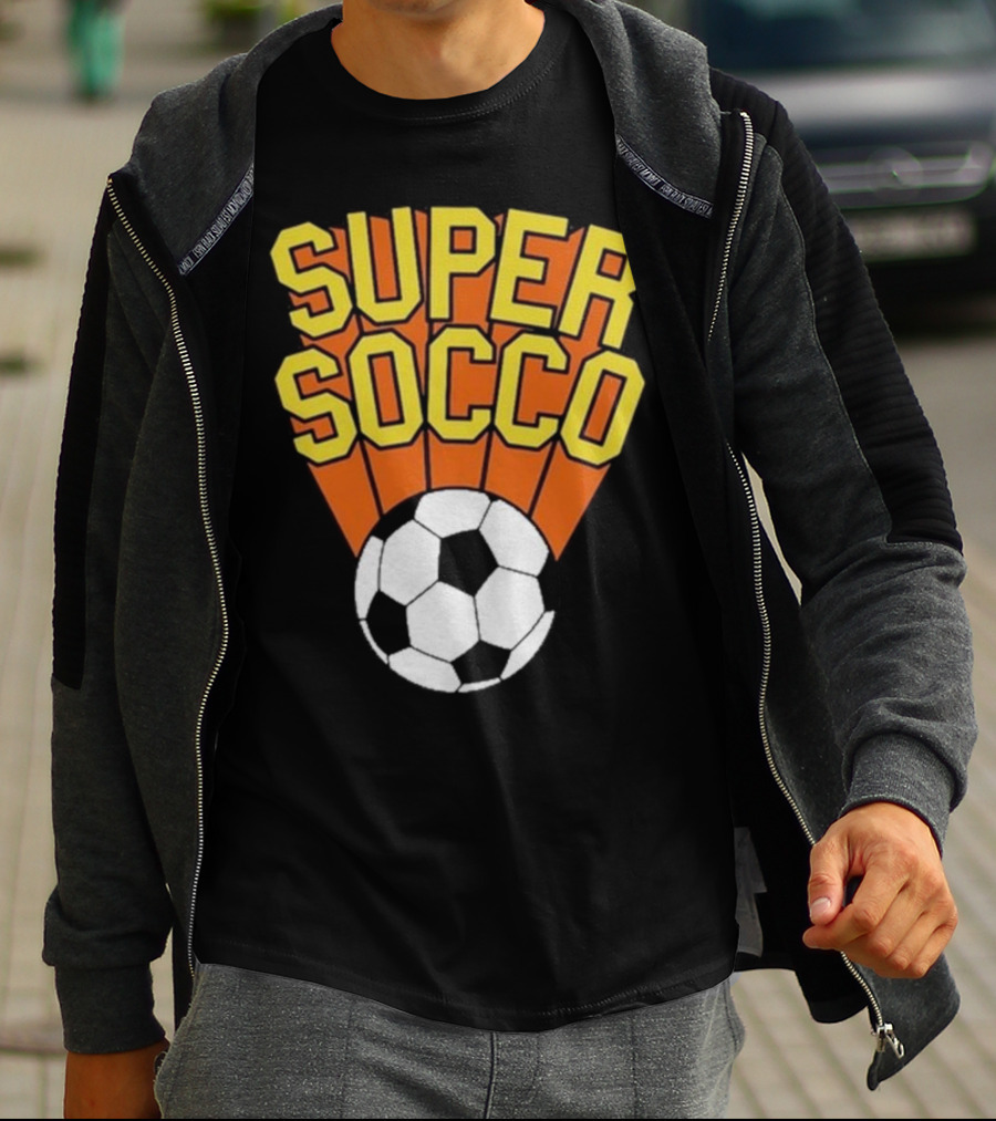 Super Socco Soccer Ball Burst T-Shirt