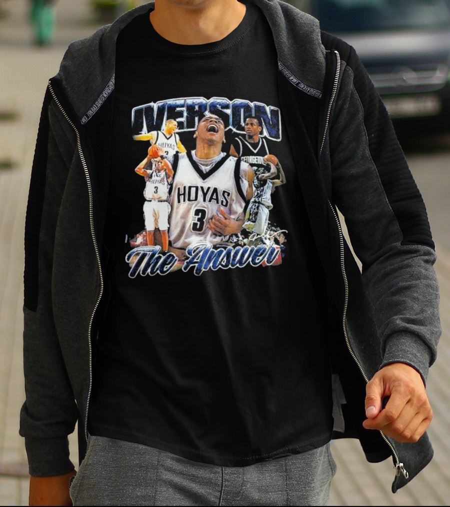 Iverson Hoyas Georgetown The Answer NCAA T-Shirt