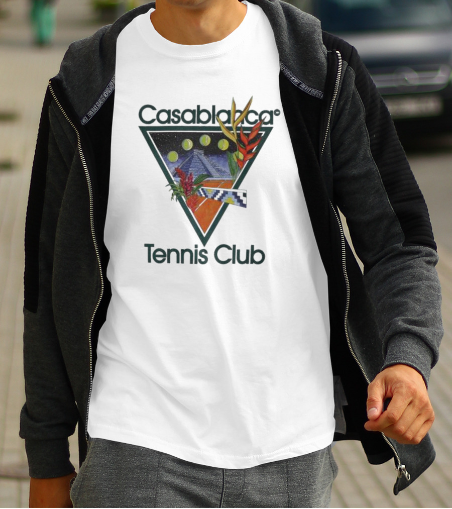 Casablanca Tennis Club Pyramid Floral T-Shirt