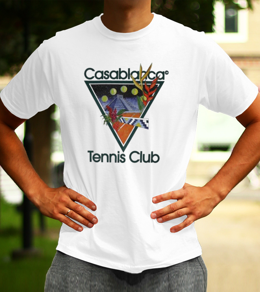 Casablanca Tennis Club Pyramid Floral T-Shirt