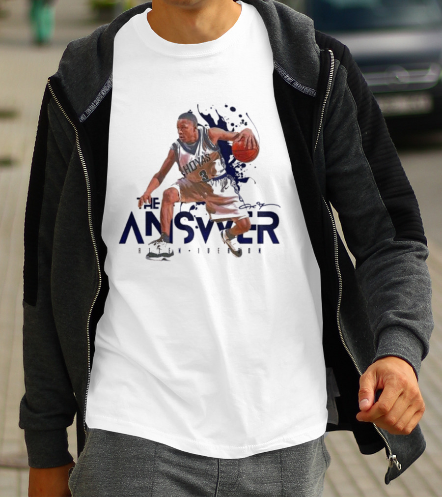 The Answer Allen Iverson Basketball Player Action Pose T-Shirt