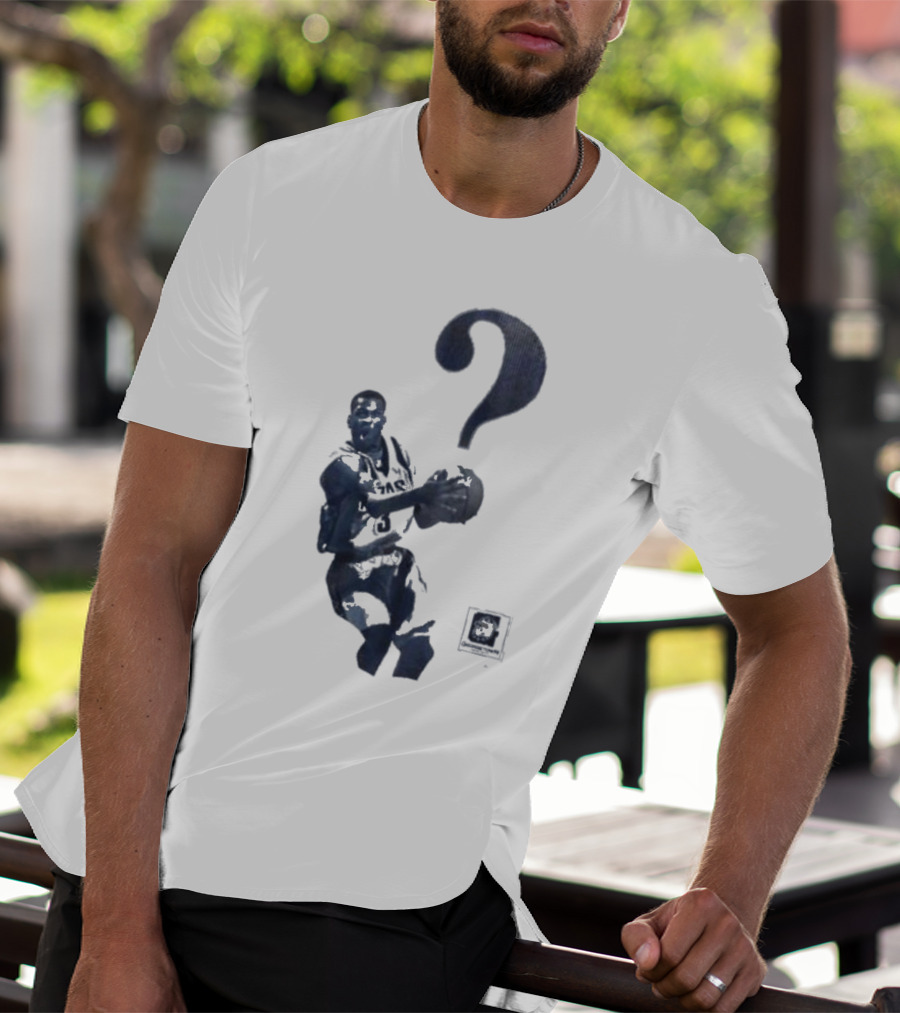 The Answer Georgetown University Allen Iverson Basketball Icon With Question Mark T-Shirt