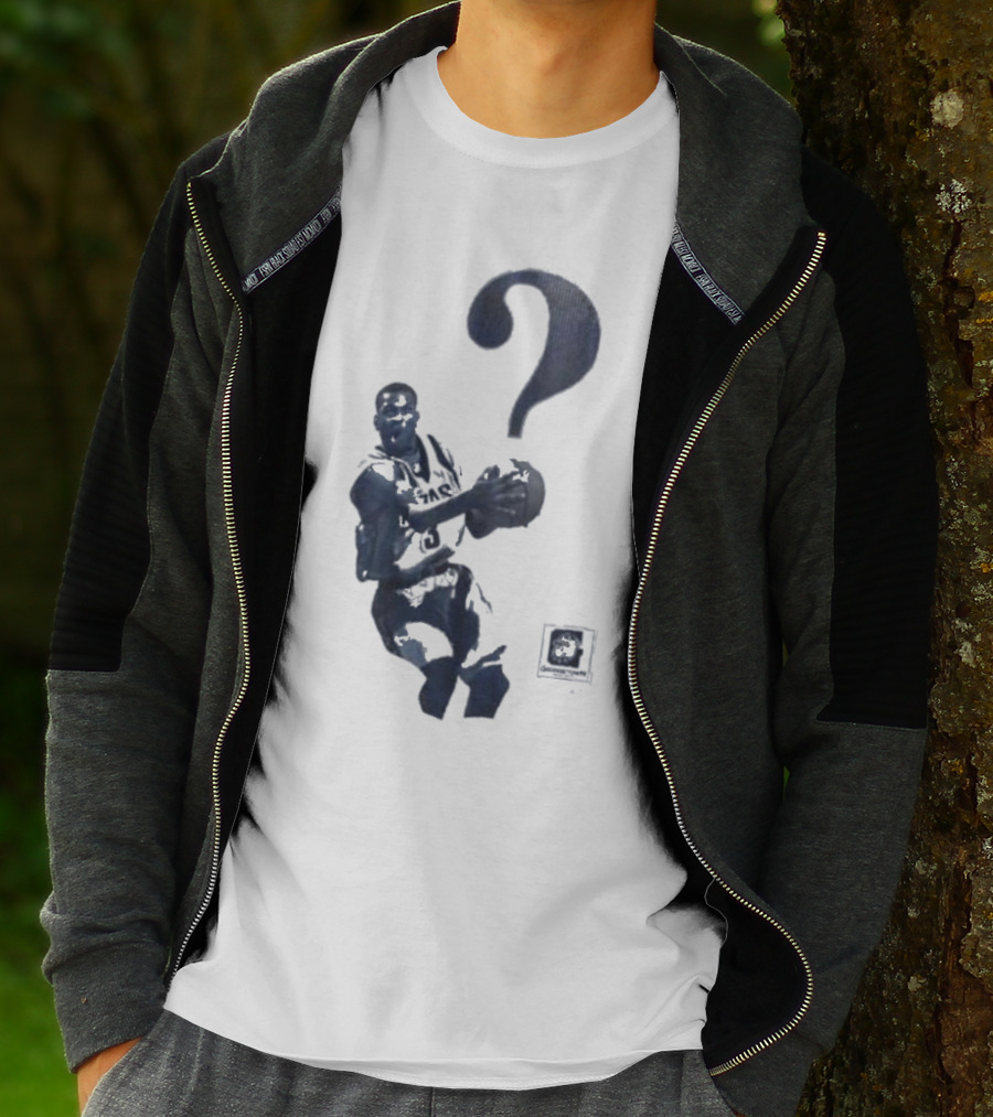The Answer Georgetown University Allen Iverson Basketball Icon With Question Mark T-Shirt