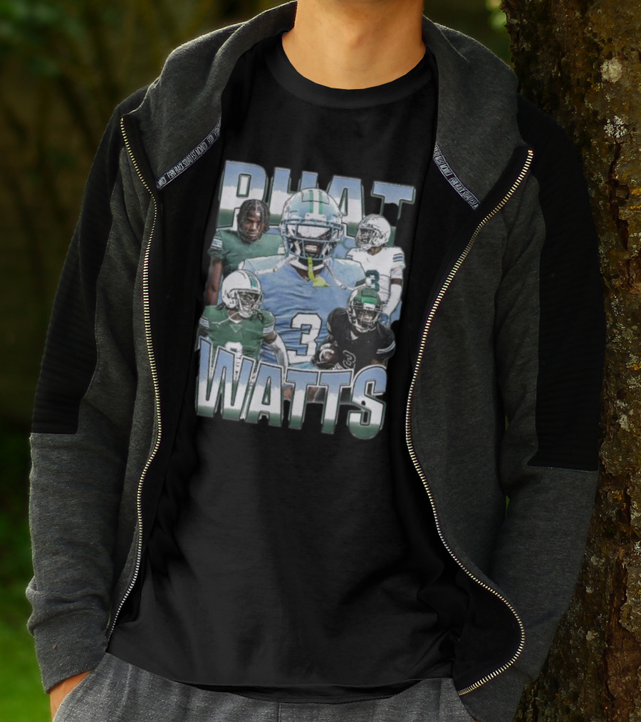 Phat Watts Tulane Green Wave Football Player Collage T-Shirt