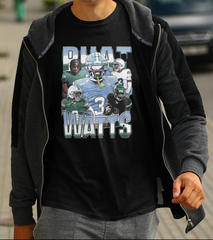 Phat Watts Tulane Green Wave Football Player Collage T-Shirt